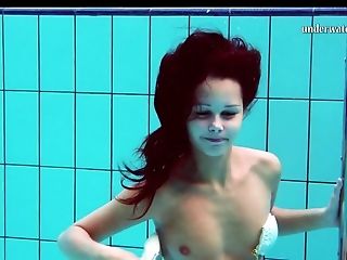 Hot Tits And Clean-shaven Cooter Underwater