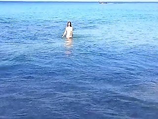 Sexy Russian Female Nude On A Public Beach