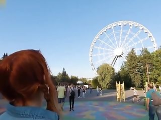 Nice Teenager Guzzles Hot Jizm - Public Suck Off On Ferris Wheel By Elin Flame